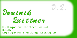 dominik quittner business card